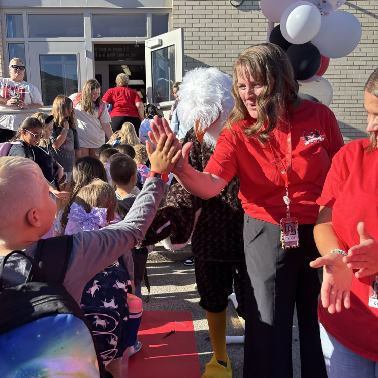 Red Carpet Welcome! 1st day of school