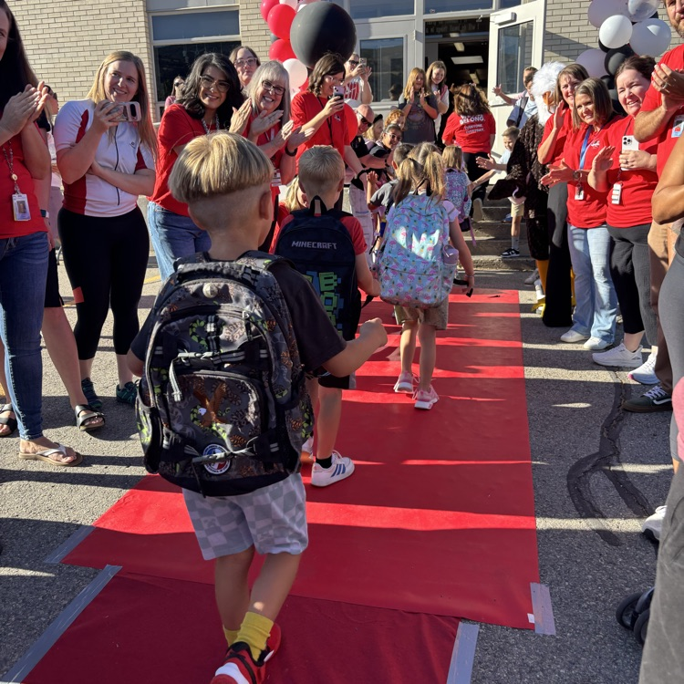 Red Carpet Welcome! 1st day of school