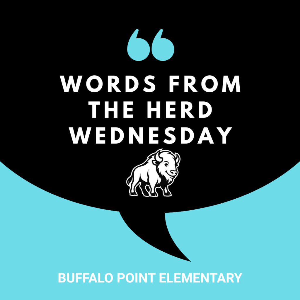words from the herd wednesday buffalo point elementary with mascot