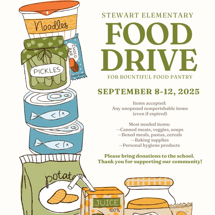 Stewart Elementary Food Drive