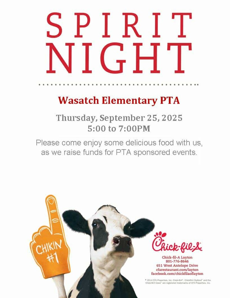spirit night September 25