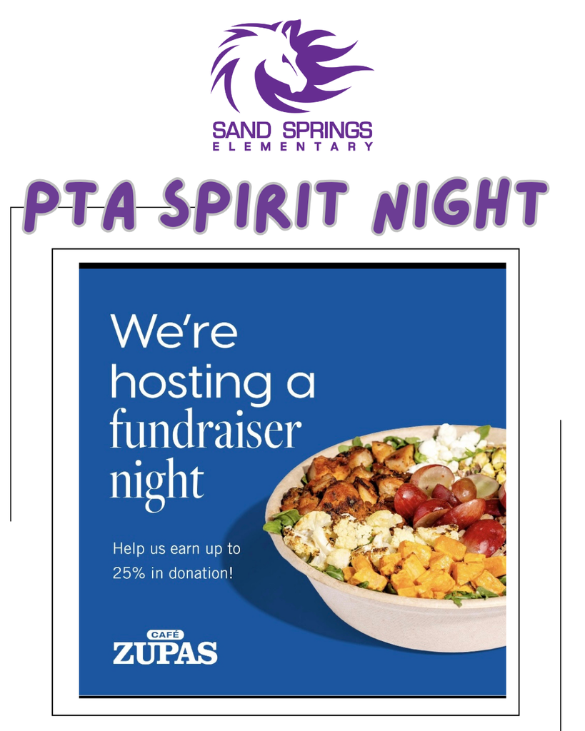 PTA Spirit Night Fundraiser at Cafe Zupas