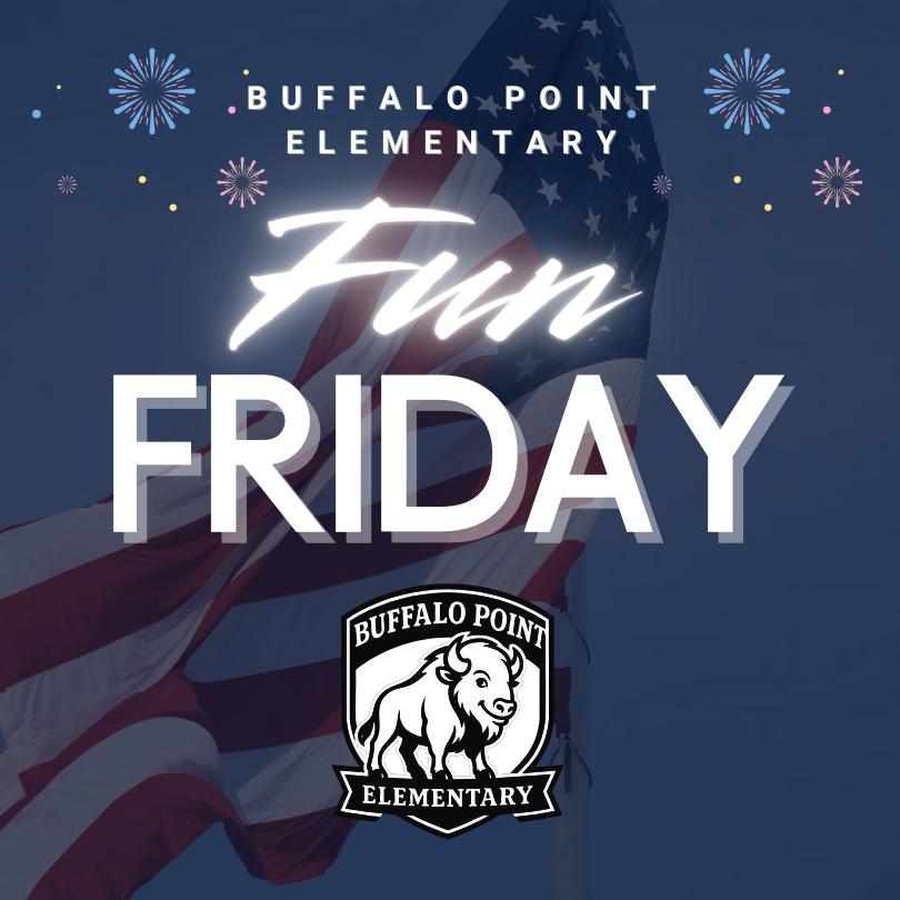 fun friday with logo behind it