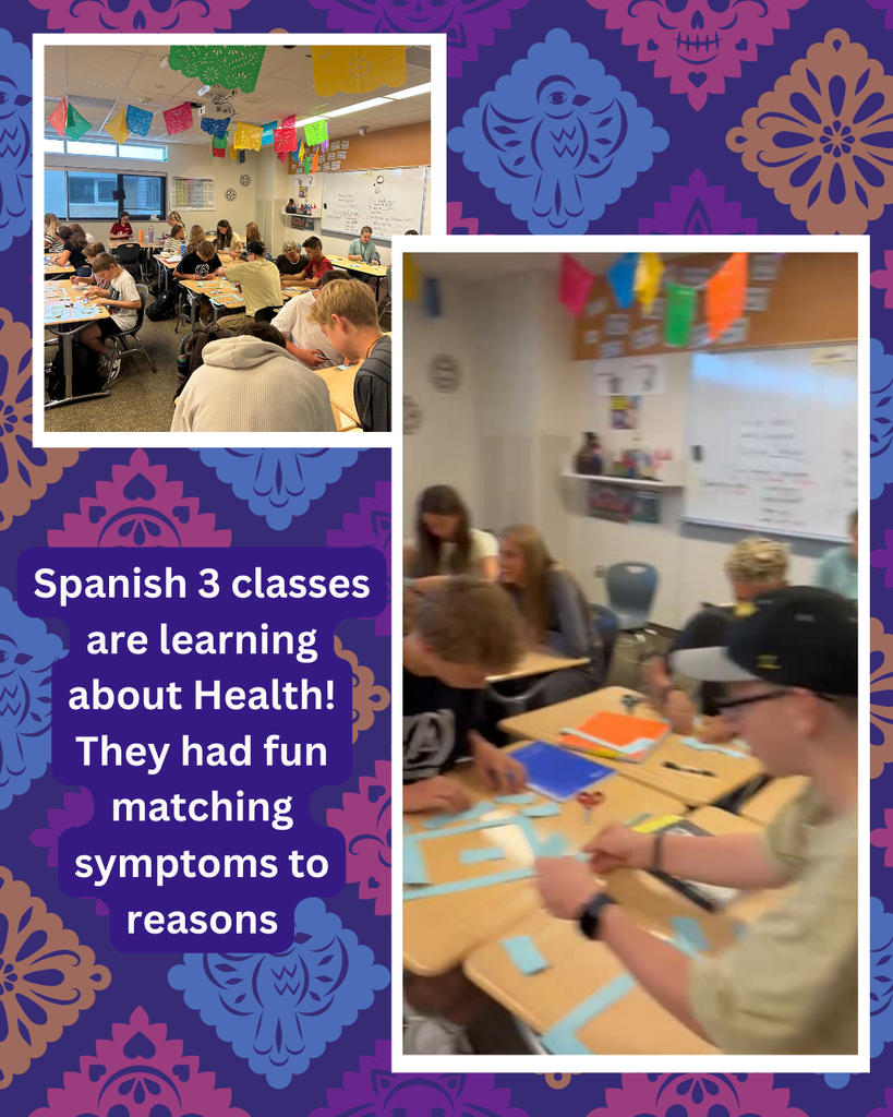 students matching cards with spanish words on them