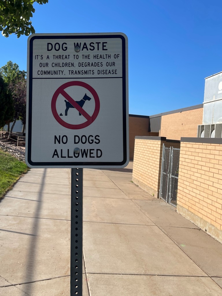Dog Waste: It's a threat to the health of our children, degrades our community, transmits disease. No dogs allowed