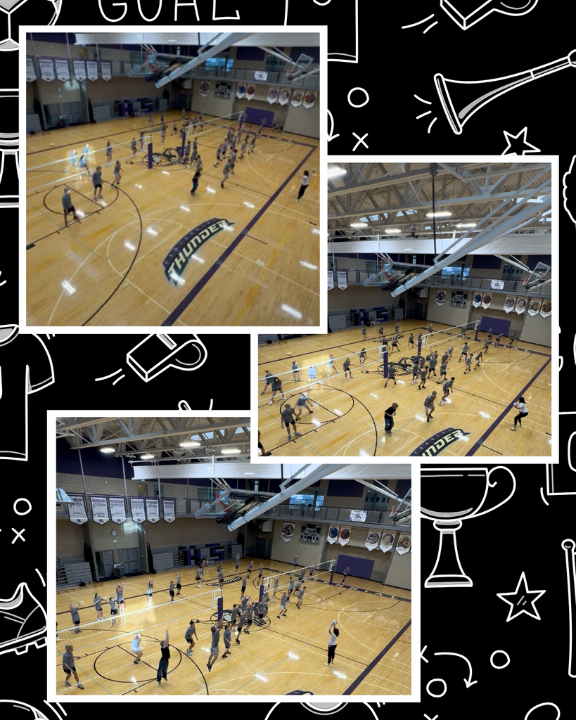 students participating in theirvolleyball classs