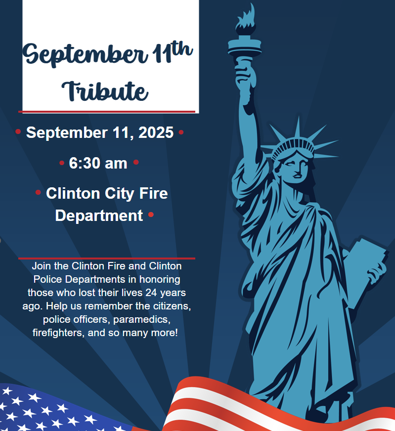 Clinton City Fire and Police Departments September 11 Tribute 