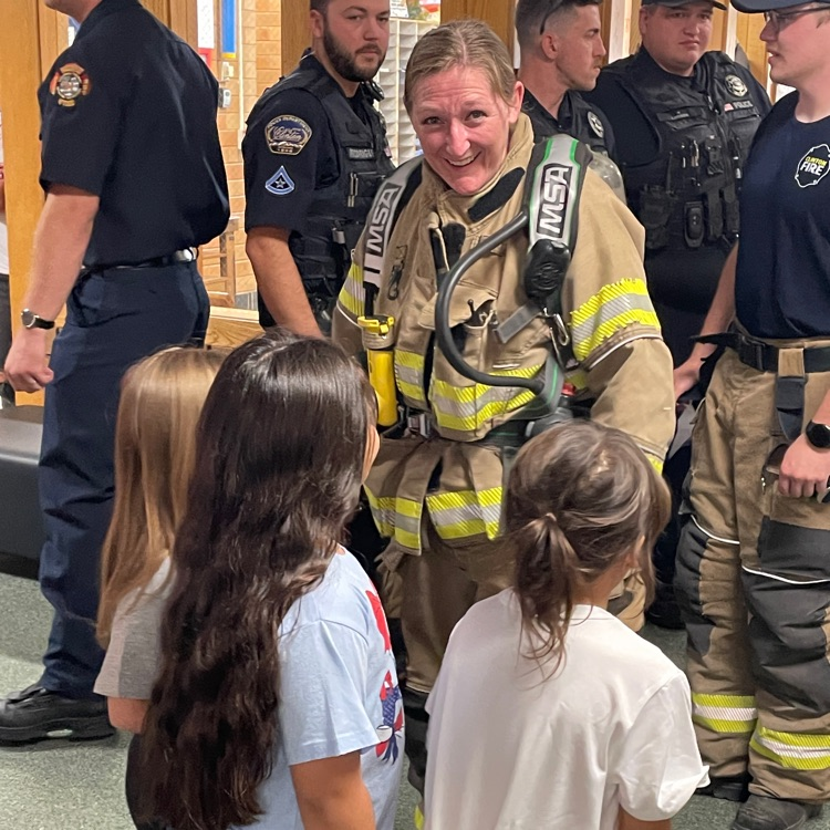 Clinton Fire Department visits West Clinton Elementary