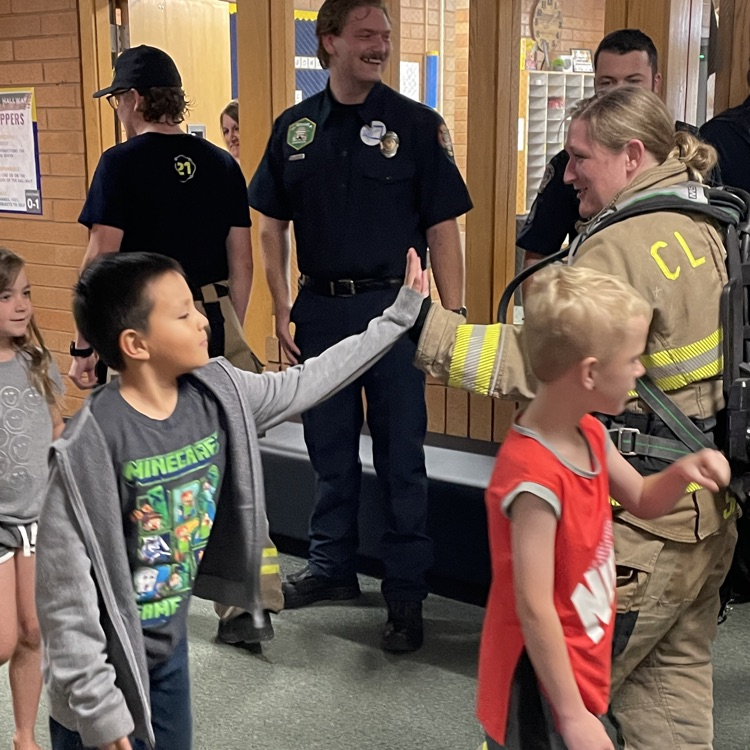 Clinton Fire department visits our school