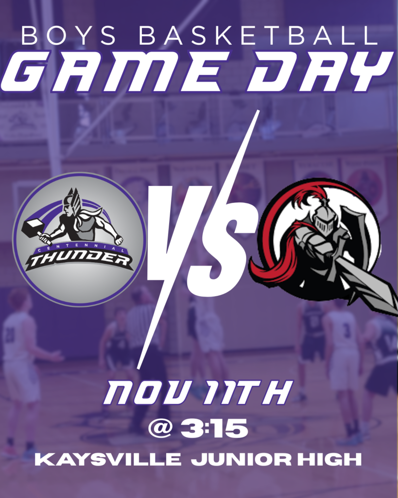 boys basketball game nov 11th at 3:15 at Kaysville jr