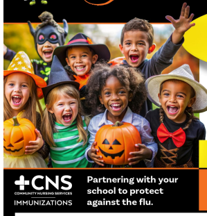 Say Boo to the Flu. CNS Partnering with your school to protect against the flu.