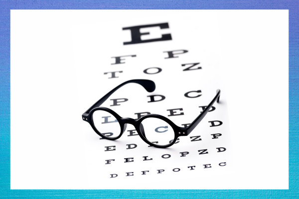 Image of an eye chart for vision scsreening