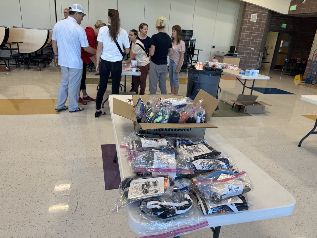 kits prepared by volunteers