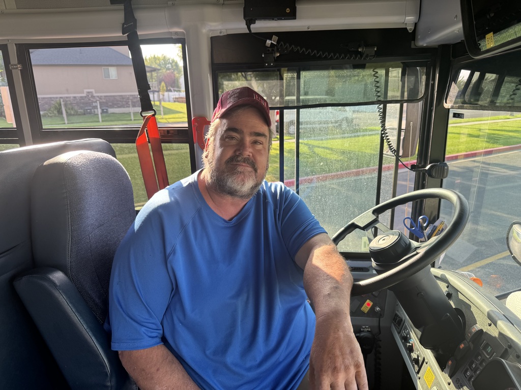 Rob the bus driver at his seat