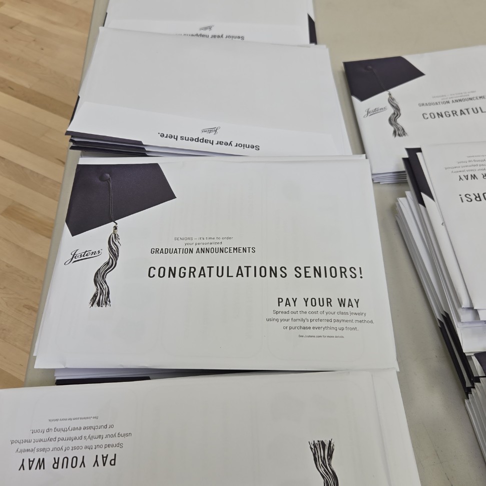 Packets from Jostens for ordering