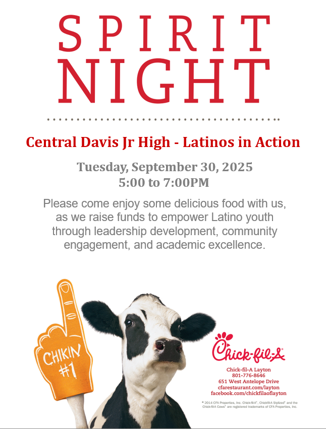 Chick fil A Spirit Night Fundraiser