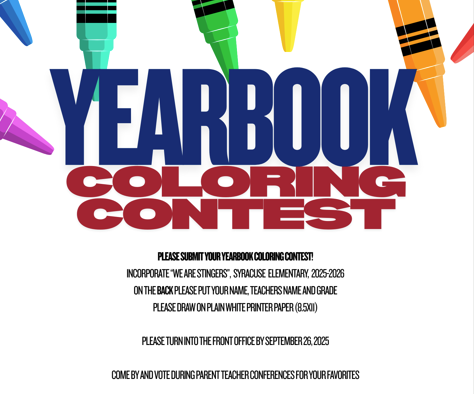 yearbook coloring contest