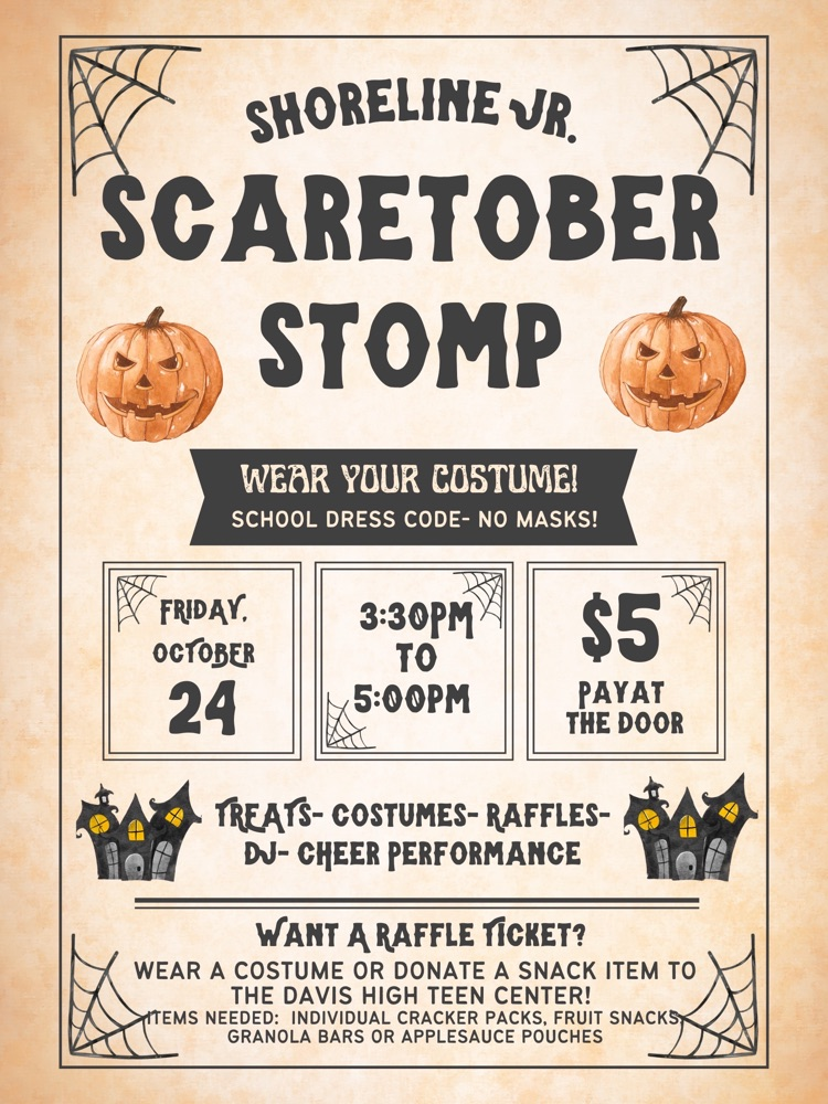Scaretober Stomp. October 24 3:30-5:00
