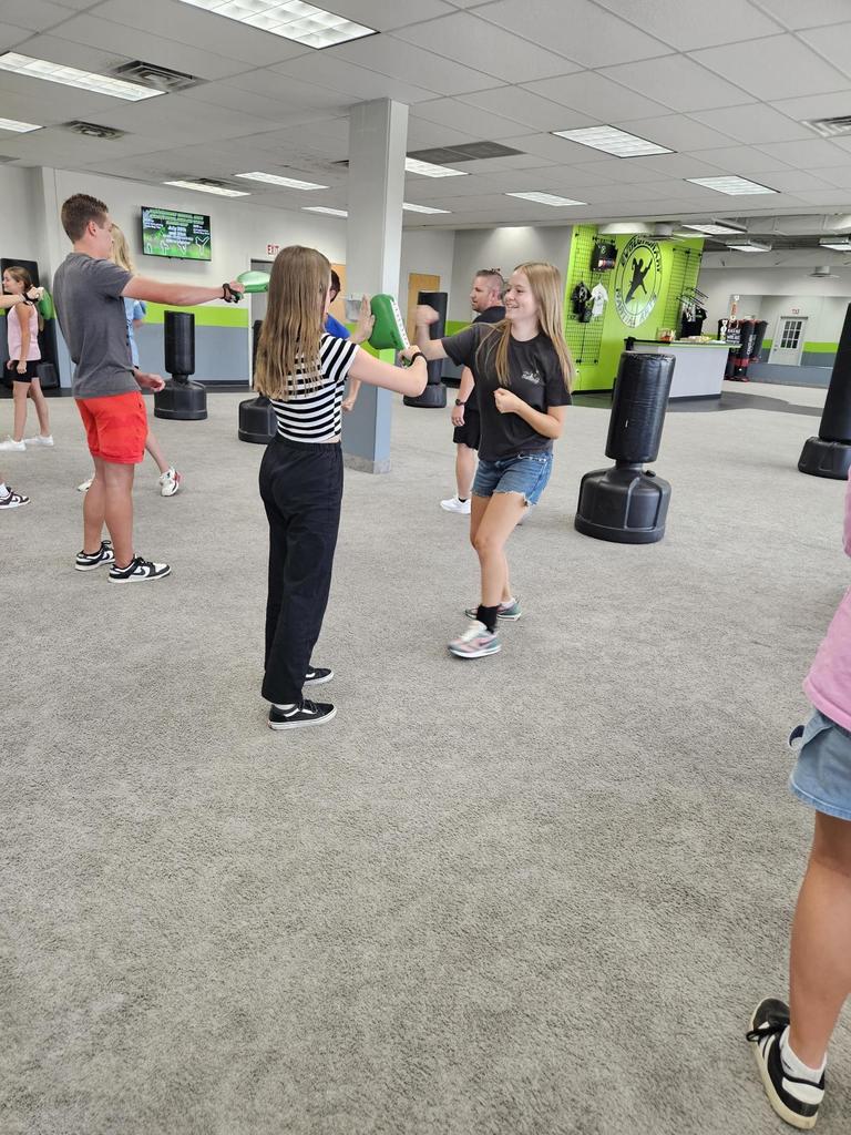 Student Officers at the Leadership Conference this summer at Evolutionary Martial Arts.