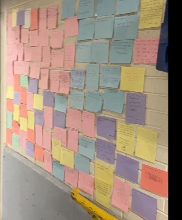 BJH students wrote thank you notes