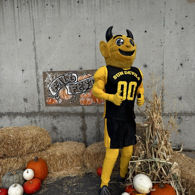 Sunset Junior High mascot Sunny the Sundevil