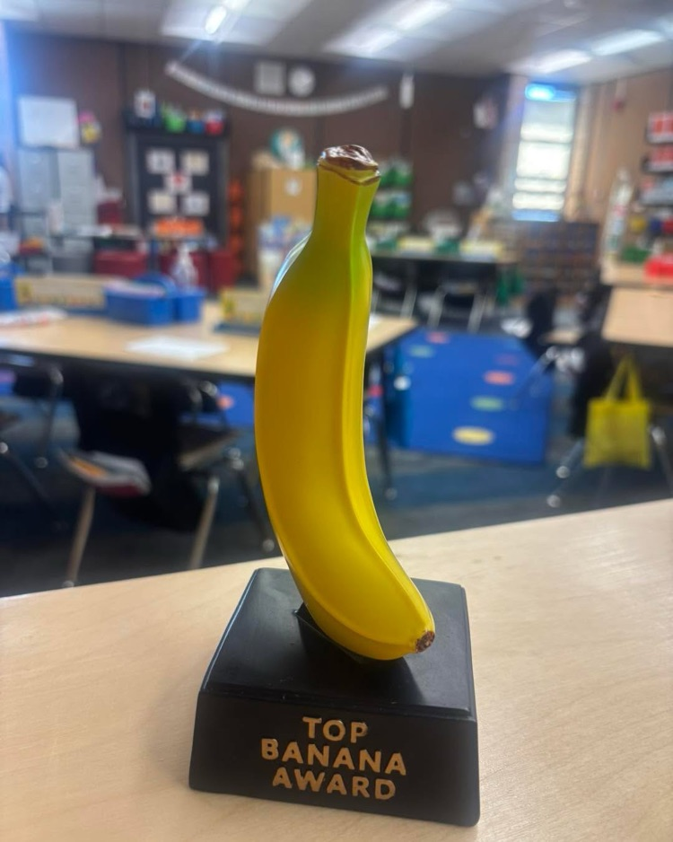Picture of our Top Banana trophy! It's a banana!
