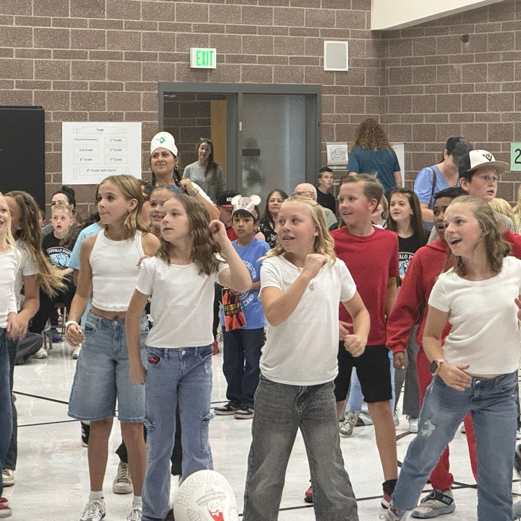 Students dancing