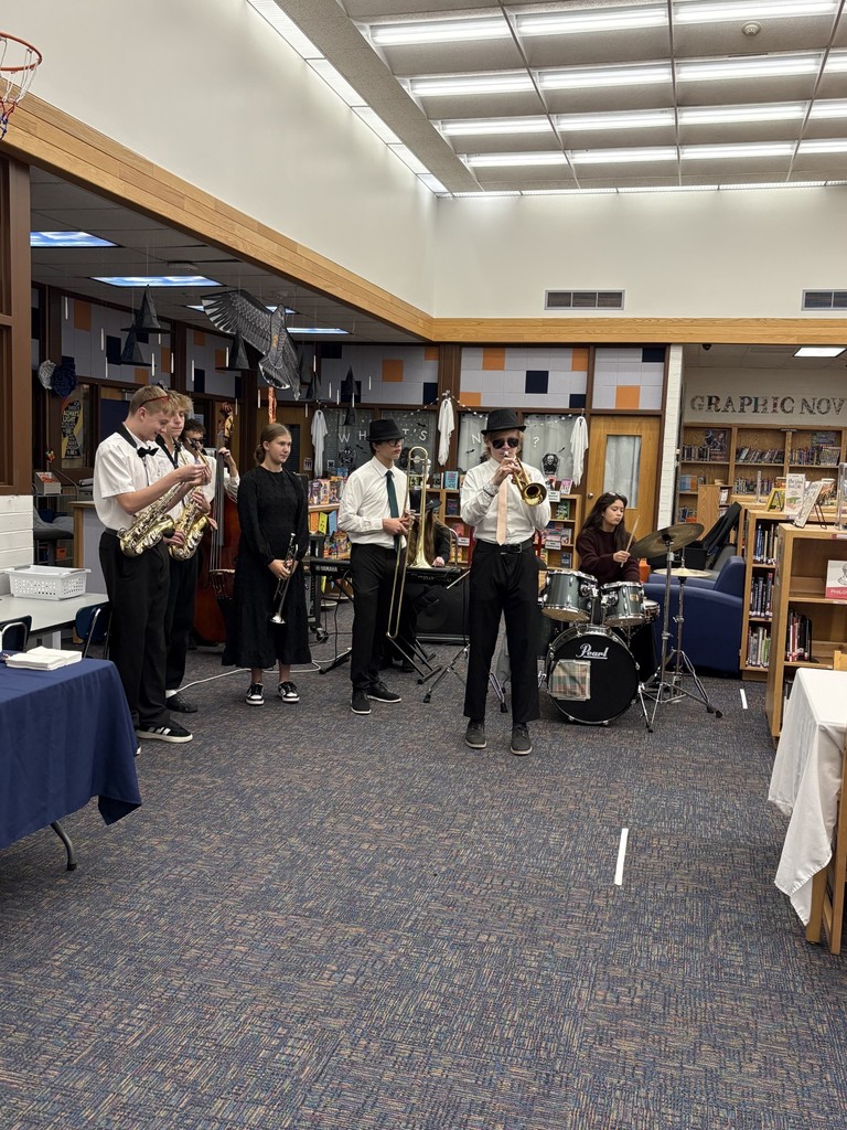 Jazz Band playing at Student of the Month breakfast