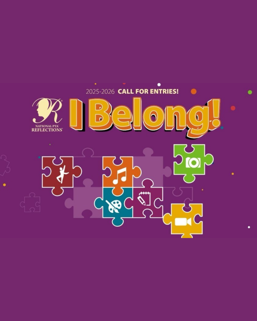 multi colored puzzle pieces with  I belong theme