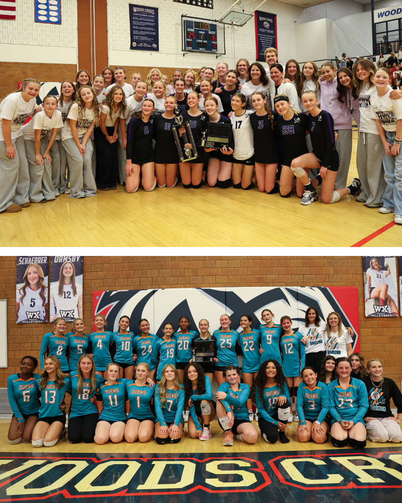 Horizon and Centennial Junior High Volleyball Team Photo after championship.