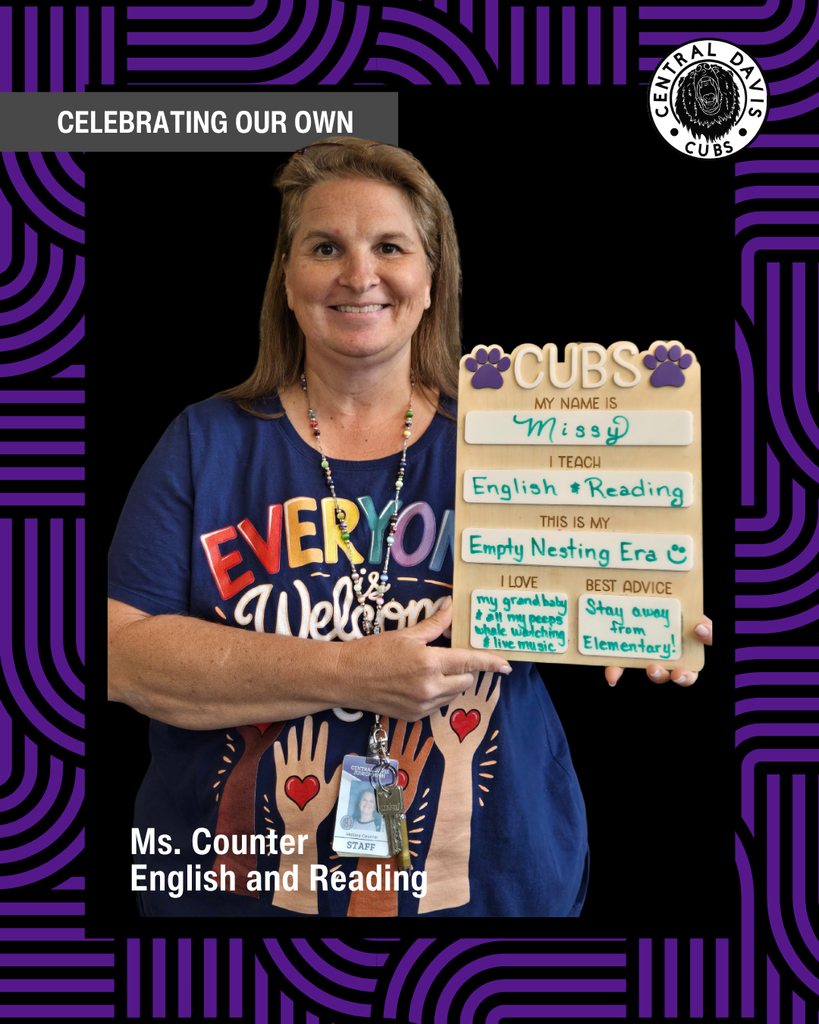 Spotlight photo, Ms. Counter