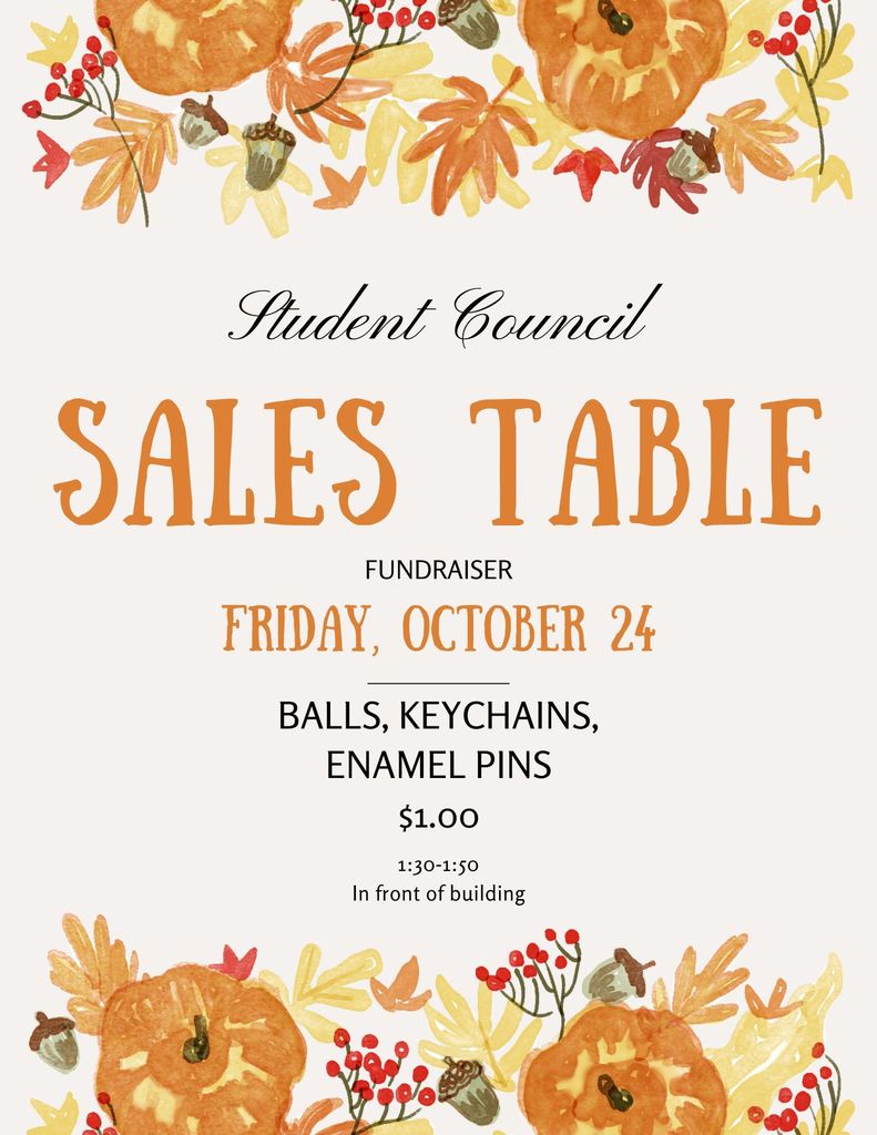 Student Council Fundraiser