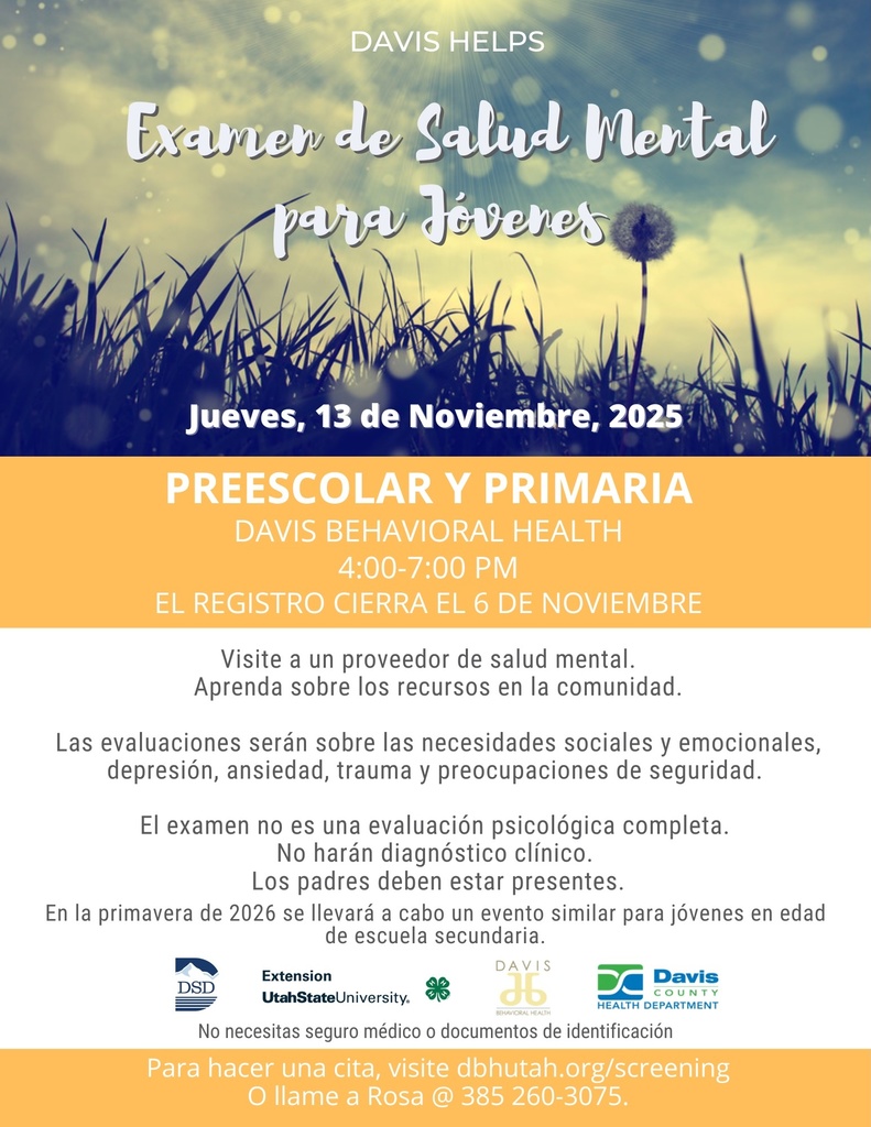Mental Health Screening Spanish