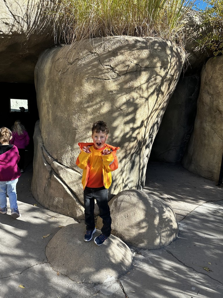student pictured outside at the zoo