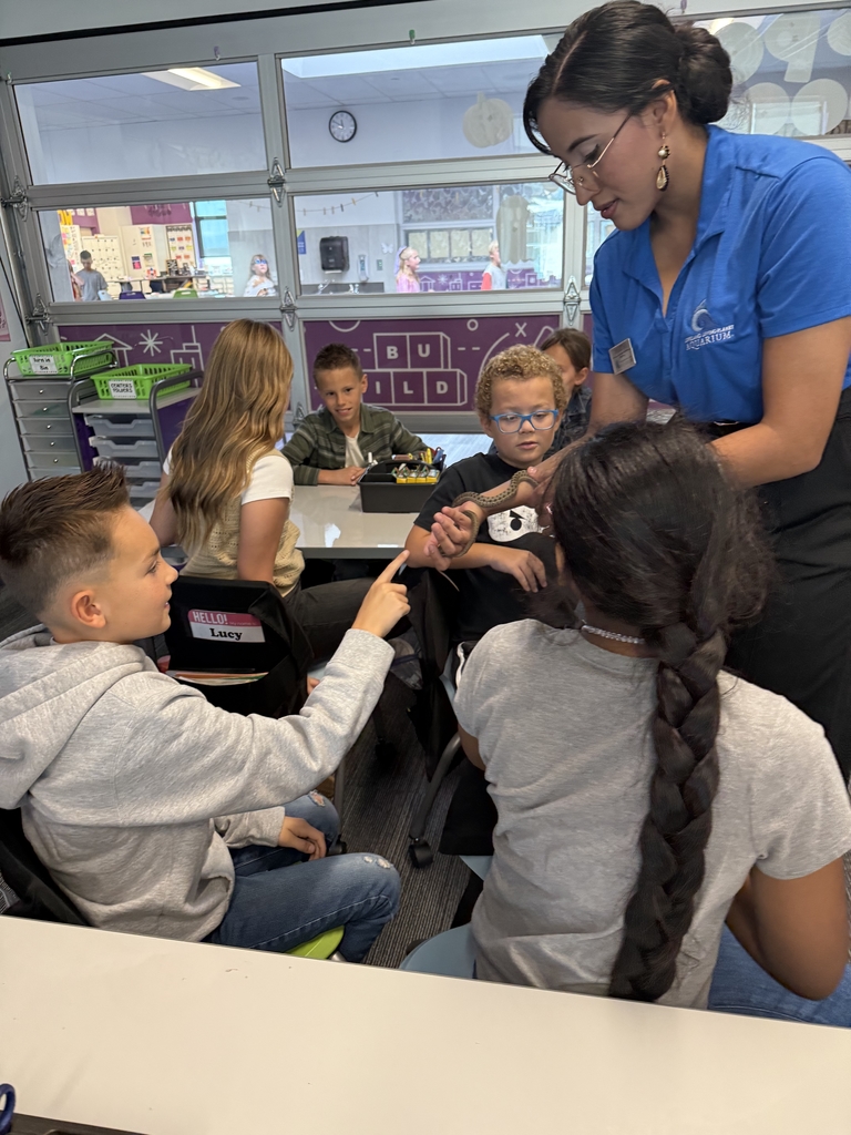 boy touching a snake with one finger while women holds it