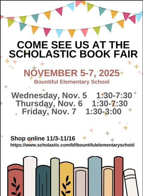 Book Fair November 5-7.
