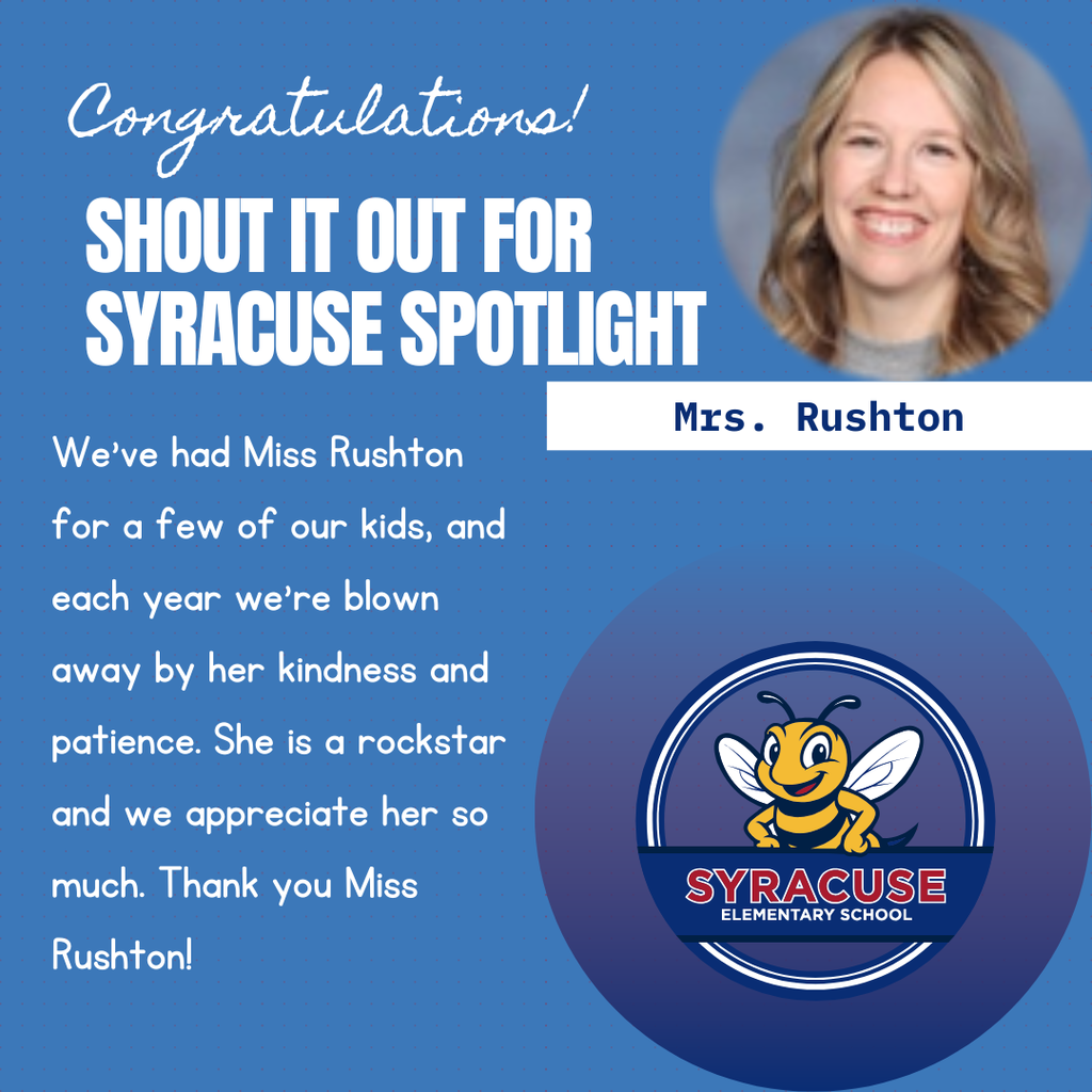 Shout it out for Mrs. Rushton