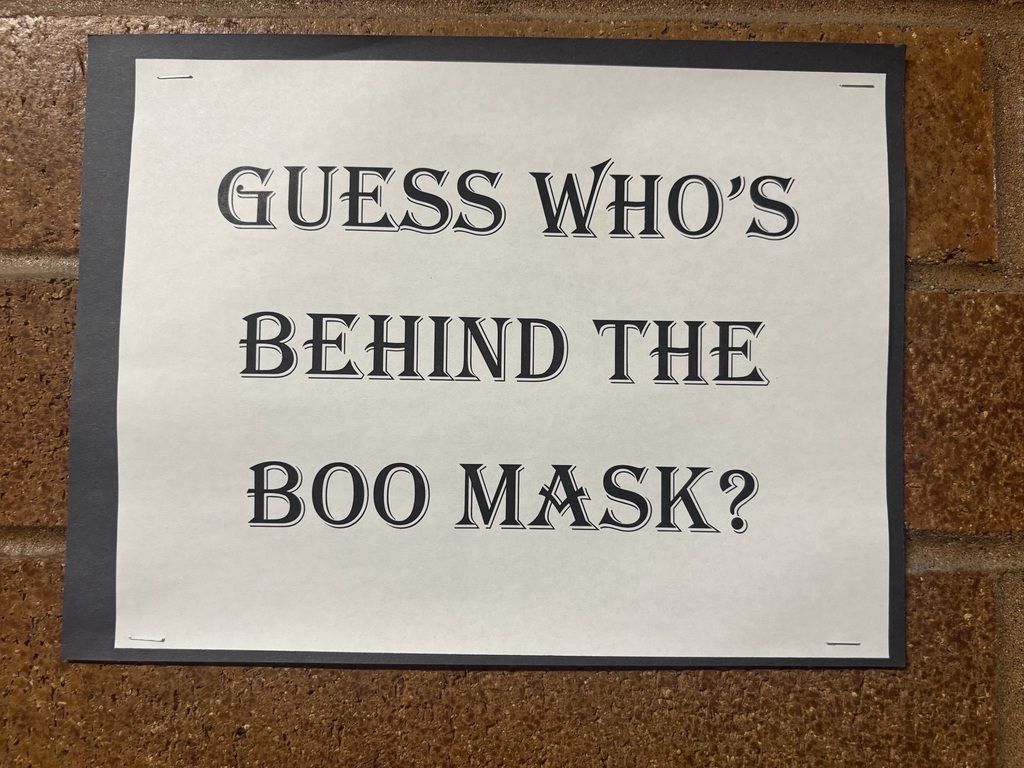 Guess who's behind the Boo Mask?