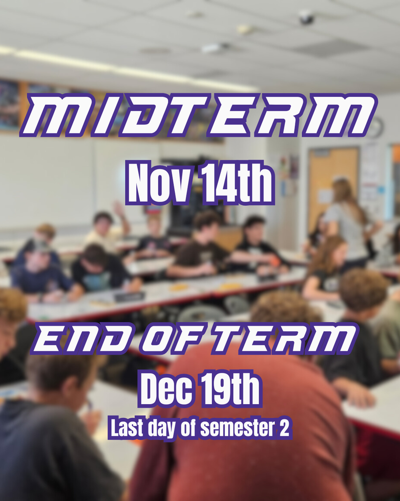 post for midterm reminder on nov 14th and end of ter, dec 19th