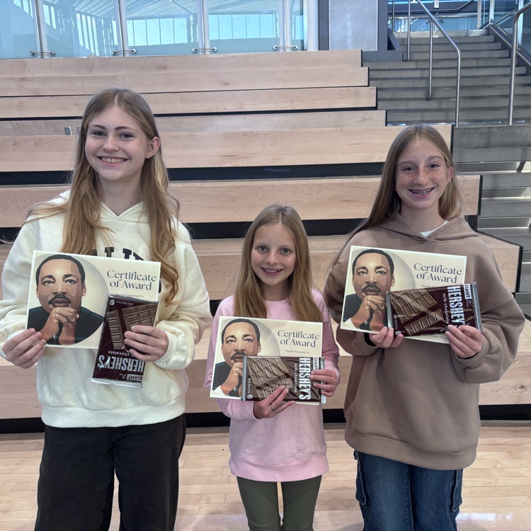 MLK Speech contest winners.