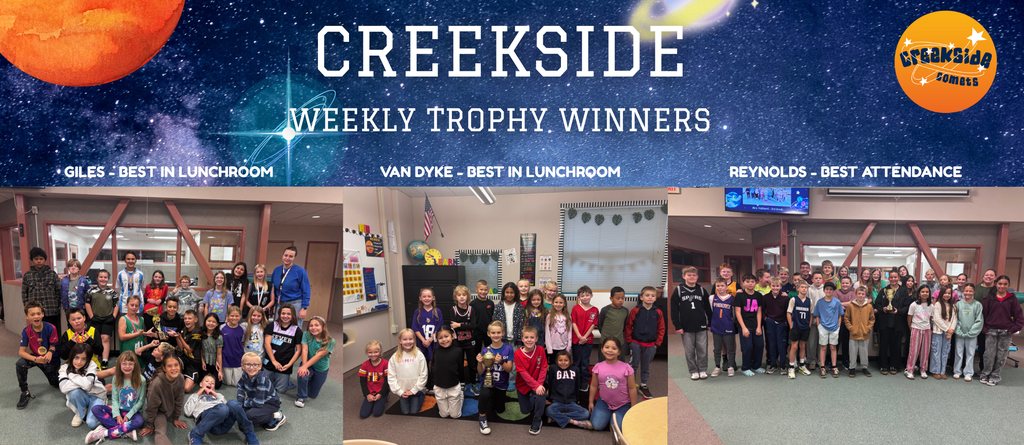 Creekside weekly trophy winners best at