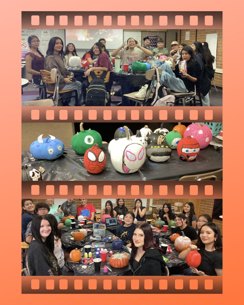 LIA Students Decorating Pumpkins