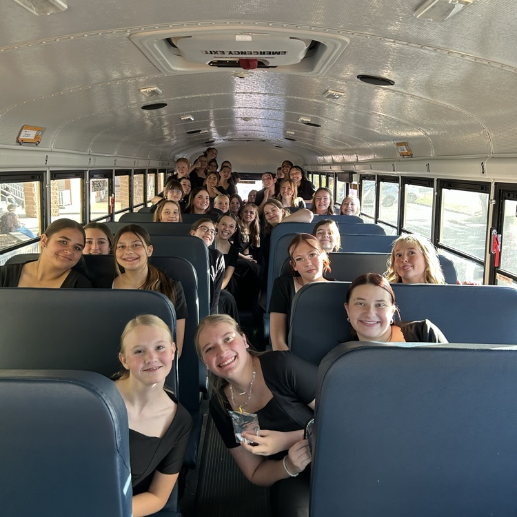 choir girls on the bus