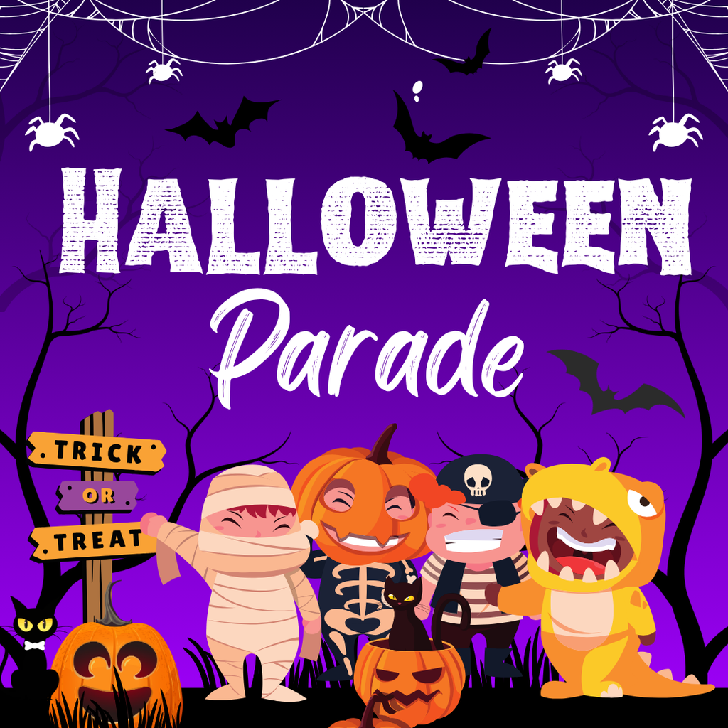 Children in halloween costumes