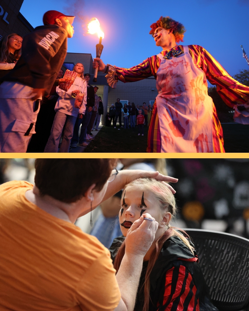a collage of Mountain High students participating in Mountain Madness.