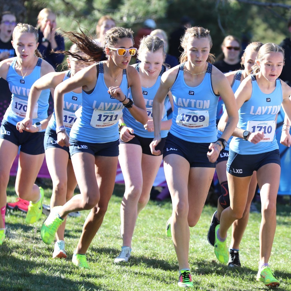 Girls cross country team starting to run!