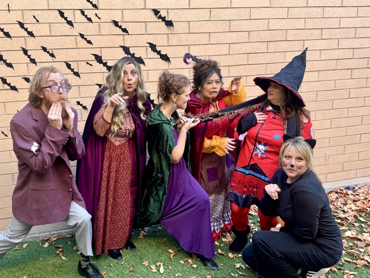 Staff dressed up as hocus-pocus characters!