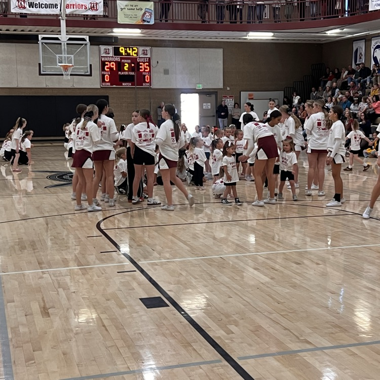 West Point warriors mini cheer girls