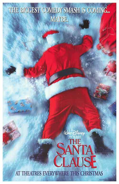 Santa laying in the snow