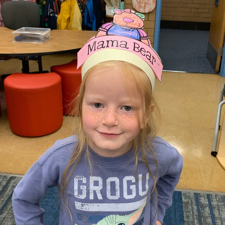 Student in a Mamma Bear hat!